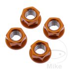 Juego Tuercas Corona JMP M10x1.25 Alu Naranja | Motos Camaral