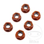 Juego Tuercas Corona JMP M10x1.25 Alu Naranja | Motos Camaral