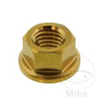 Tuerca Corona JMP Bolt M10x1.5 Inox V4A Dorado | Motos Camaral