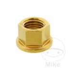 Tuerca Corona JMP Bolt M12X1.5mm V4A Dorado | Motos Camaral