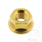 Tuerca corona JMP Bolt M8 x 1.25 mm inox V4A dorado | Motos Camaral