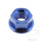 Tuerca de Corona JMP M8 x 1.25 Titanio Azul | Motos Camaral