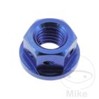 Tuerca Corona JMP M8x1.25 Titan Racing Azul | Motos Camaral