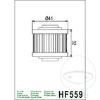 Filtro de Aceite Hiflo para Motor y Caja de Cambios | Motos Camaral