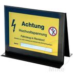 Tarjeta Aviso Vehículos Eléctricos Negro-Amarillo | Motos Camaral
