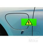 Pegatina HOCHSPANNUNG 150x75mm | Seguridad Eléctrica | Motos Camaral
