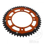 Corona Dual ZF 50 Dientes Paso 428 Naranja | Motos Camaral