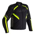 Chaqueta (Textil) RST SABRE Airbag Negro/Gris/Amarillo Flúor. 52 EU/Talla M - motoscamaralweb.com