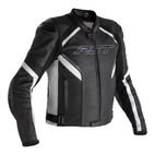 Chaqueta de Piel (Hombre) RST SABRE AIRBAG CE Blanco. Talla EU48/XS - motoscamaralweb.com