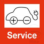 Schild E-Car Service 60x60 cm | Señalización Taller | Motos Camaral