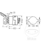 Interruptor de contacto para Inmovilizador 1450806 | Motos Camaral