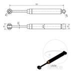 Amortiguador AL-KO 251/252 VB 251 G | Recambios Remolque | Motos Camaral