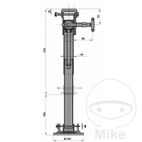 Pie de apoyo cincado giratorio VK45MM | Motos Camaral