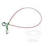 Cable de Seguridad 1800 mm con Gancho y Anillo | Motos Camaral