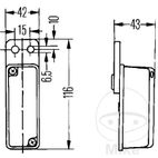 Luz de Posición para Remolque Gummipendel | Motos Camaral