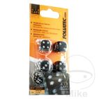 Tapa de Válvula Crystal Cube 4 Piezas Negro | Motos Camaral