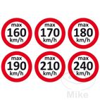 Pack 6 Pegatinas Velocidad 160-240KM/H BOXEN A | Motos Camaral