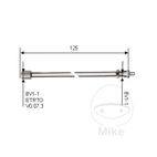 Extensión de Válvula Rígida 125 mm | Motos Camaral