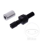 Válvula Recta Schrader TPMS 11.5 mm Negra | Motos Camaral