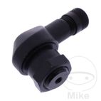 Válvula en Ángulo Aluminio Negro 11.3 mm | Motos Camaral