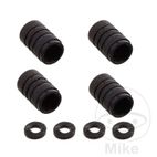 Tapas de Válvula Aluminio Negro (Pack 4) | Motos Camaral