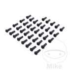 Juego 36 Prisioneros de Radios Traseros Aluminio Negro | Motos Camaral