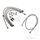 Kit Latiguillos de Freno Metálicos Antracita 6 Piezas | Motos Camaral