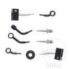 Kit Latiguillos de Freno Metálicos Negros 4 Piezas | Motos Camaral