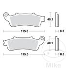Pastillas de Freno Sinter Traseras TRW 7328818 | Motos Camaral