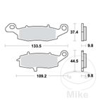 Pastillas de Freno Sinter Trasero TRW 7377047 | Motos Camaral