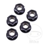 Juego Tuercas Corona JMP M10x1.25 Alu Negro | Motos Camaral
