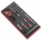 Módulo de vasos &amp;amp; carraca FACOM 1/4 - Bandeja de espuma - motoscamaralweb.com