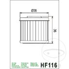 Filtro de Aceite Hiflo 7230780 | Motos Camaral