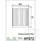 Filtro de Aceite Scooter Hiflo | Motos Camaral