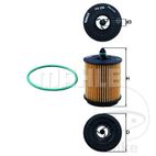 Filtro de Aceite OX258D Mahle 3106499 | Motos Camaral