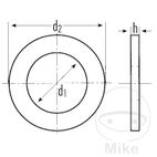 Anillo de Sellado Cobre 10x14x1mm (100 uds) | Motos Camaral