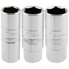 Juego de 3 vasos para bujias 1/2 DRAPER - motoscamaralweb.com