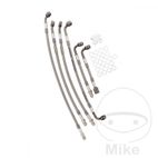 Kit Latiguillos de Freno Metálicos Antracita 6 Piezas | Motos Camaral