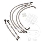Kit Latiguillos de Freno Metálicos Antracita 6 Piezas | Motos Camaral