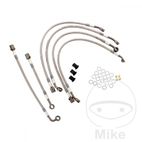 Kit Latiguillos de Freno Metálicos Antracita 6 Piezas | Motos Camaral