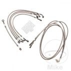Kit Latiguillos de Freno Metálicos Antracita 7 Piezas | Motos Camaral