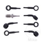 Kit Latiguillos de Freno Metálicos Negros 4 Piezas | Motos Camaral