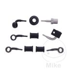 Latiguillo de Freno Metálico Kit 3 Piezas Negro | Motos Camaral