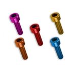 Kit 6 tornillos allen cabeza cilindrica M6x20 rojo V PARTS - motoscamaralweb.com