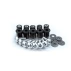 Juego de tornillos para cúpula BIHR Ø5mm negro - 8 unidades - motoscamaralweb.com