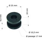 Silentblock Honda CRF250R 04-08/depósito 18334-ML3-680 GRM-118/10 (Juego de 10) - motoscamaralweb.com