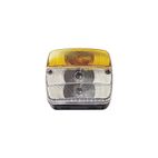 PILOTO DELANTERO 2 F NARANJA/BLANCO 107X104X52 MM- motoscamaralweb.com