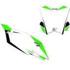 Kit adhesivos portanúmeros Blackbird Dream 4 Kawasaki blanco - motoscamaralweb.com