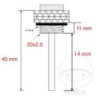 Indicador Temperatura Aceite JMP 20x2.5mm | Motos Camaral