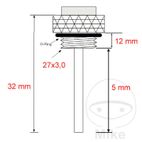 Indicador Temperatura Aceite JMP 27x3mm | Motos Camaral